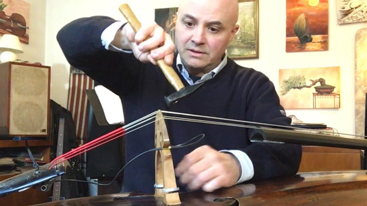 Regolazione del ponte del Contrabbasso