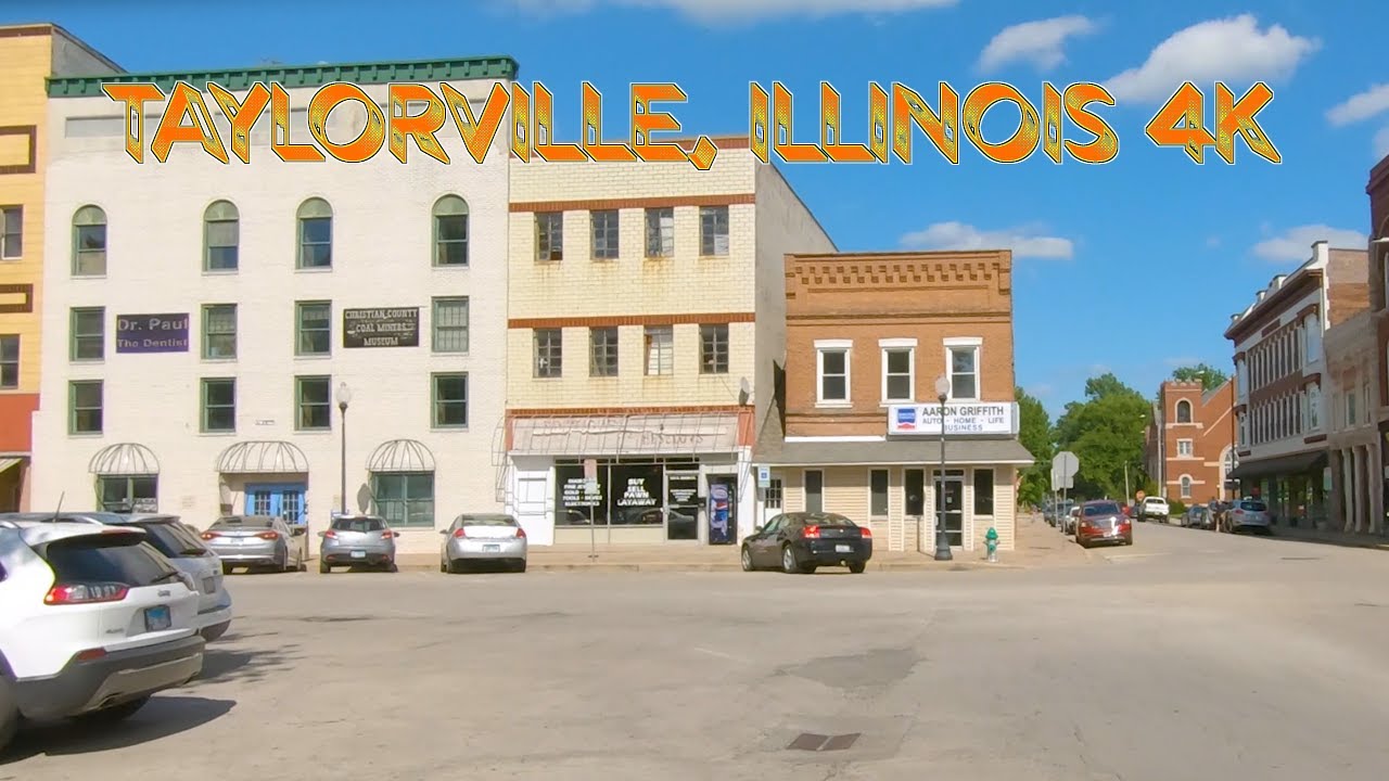 A Town That Has Recovered From A Destructive Twister: Taylorville, Illinois 4K.