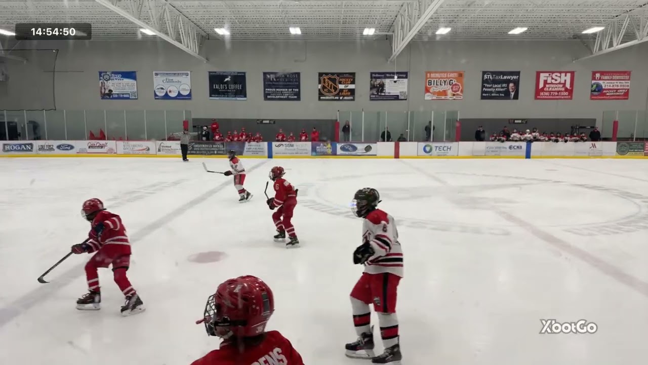 Testing the XBot Go at a hockey game