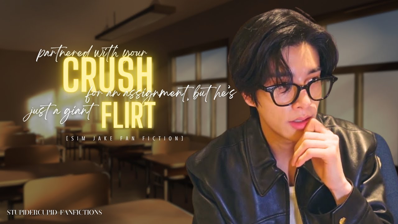 partnered with your crush for an assignment but he's a total flirt [enhypen ff] | sim jake