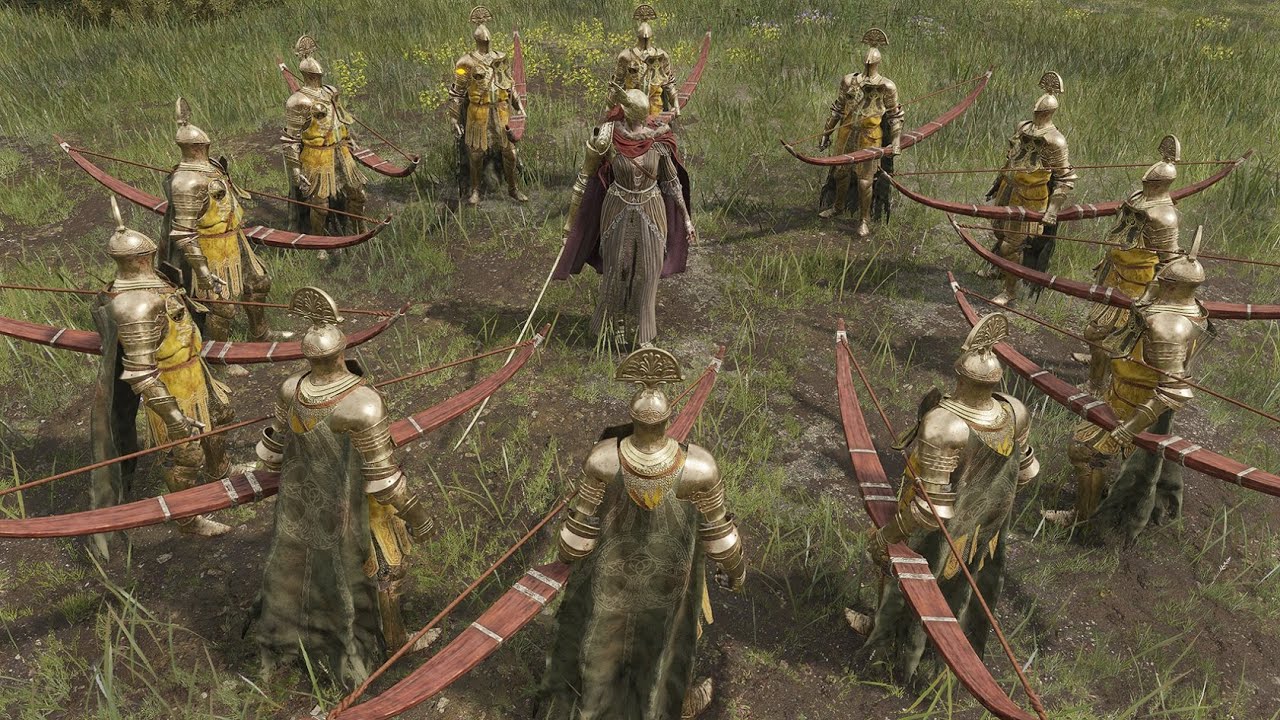 12 Leyndell Knight Archers Vs Bosses - Elden Ring