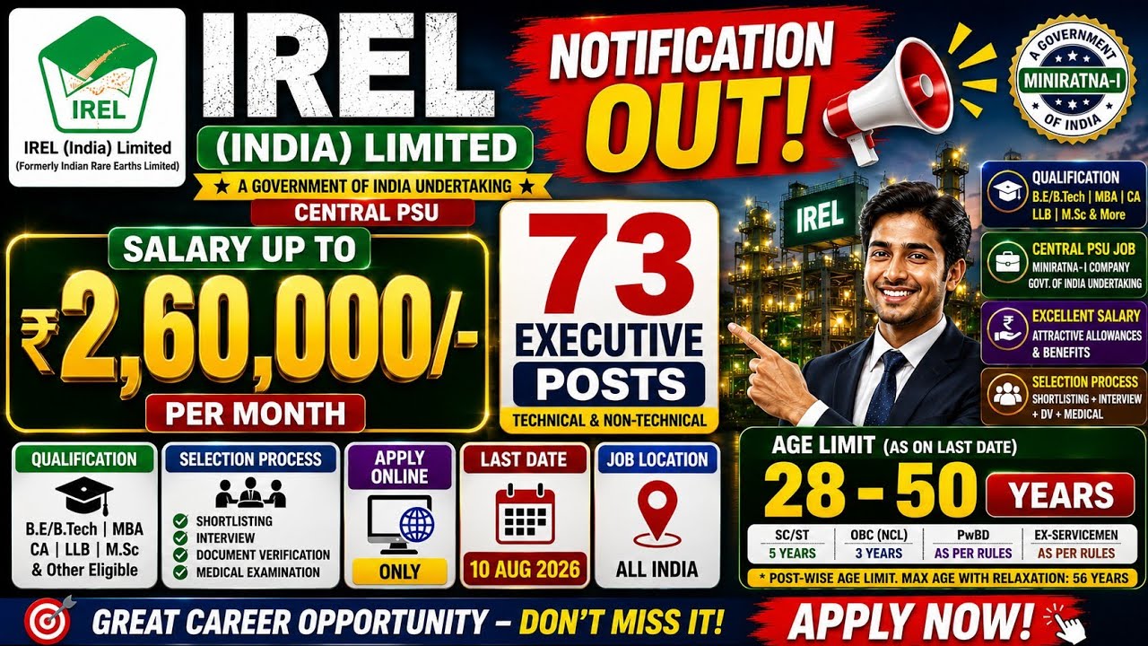 IREL recruitment 2026 | irel Online registration form | Apply process In Telugu.