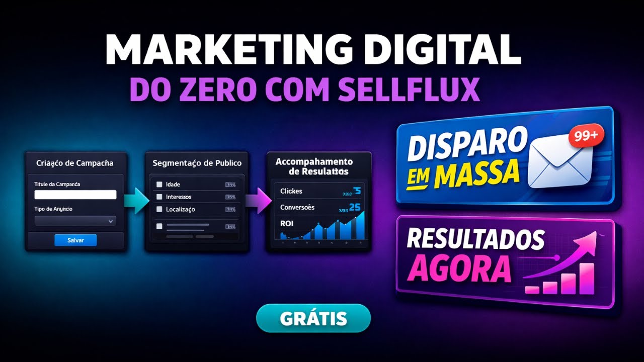 Como criar uma campanha de marketing digital do zero usando sellflux grátis