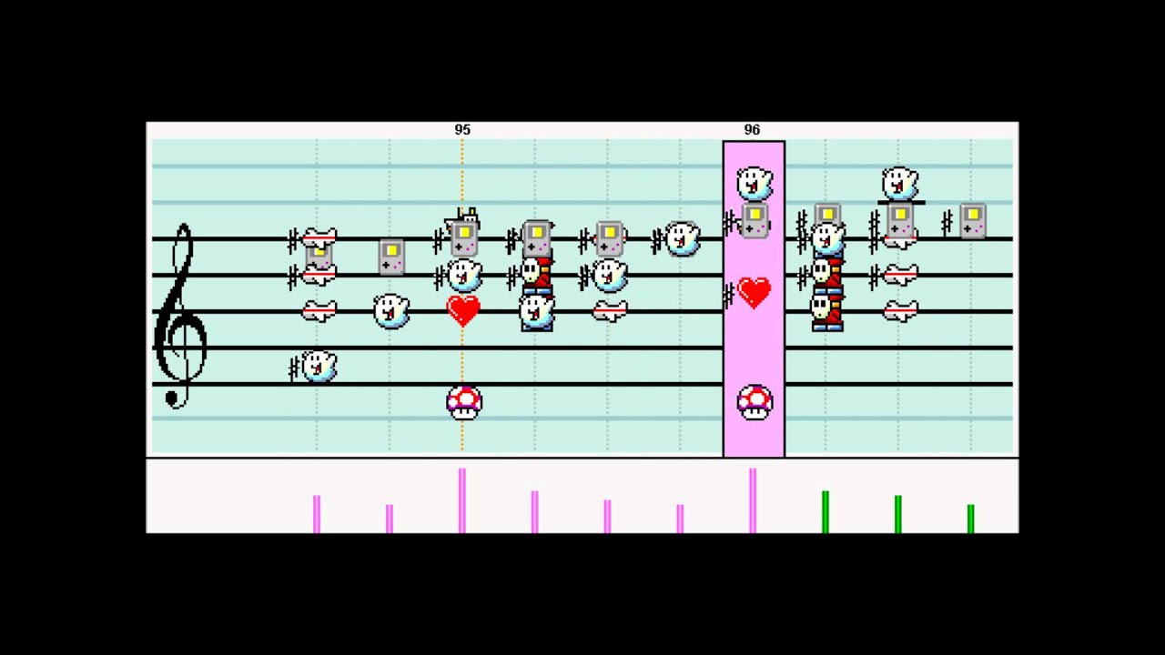 Platinum Disco 白金ディスコ [Iguchi Yuka] ~ Nisemonogatari 偽物語 OP3 on Mario Paint