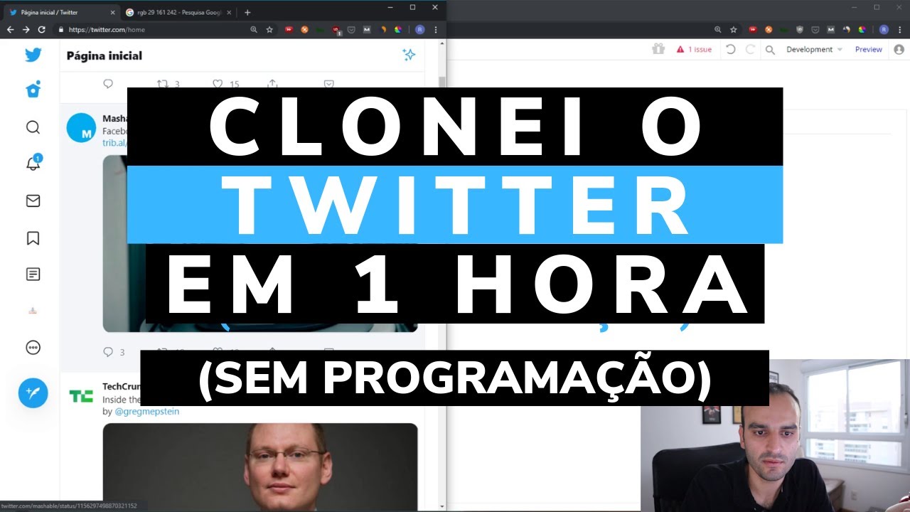 Clonei o Twitter em 1 hora (sem código) com Bubble.io