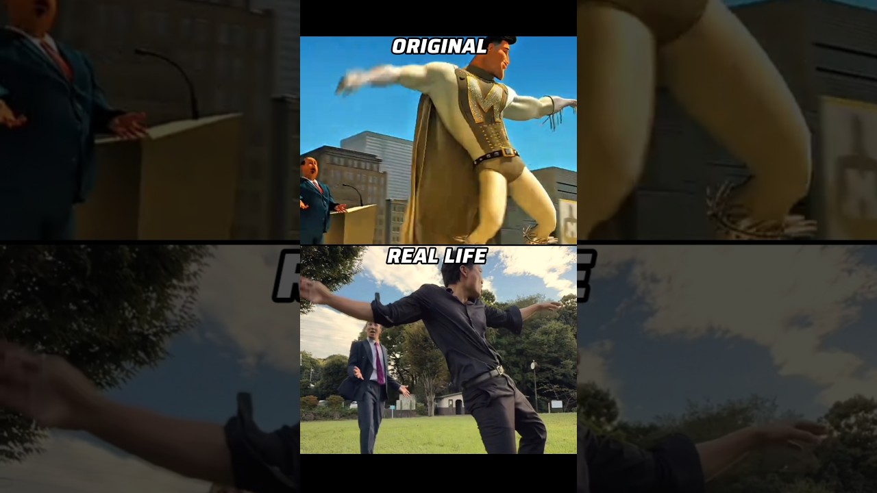 Metro Man Edit Original vs Real Life #shorts #memes
