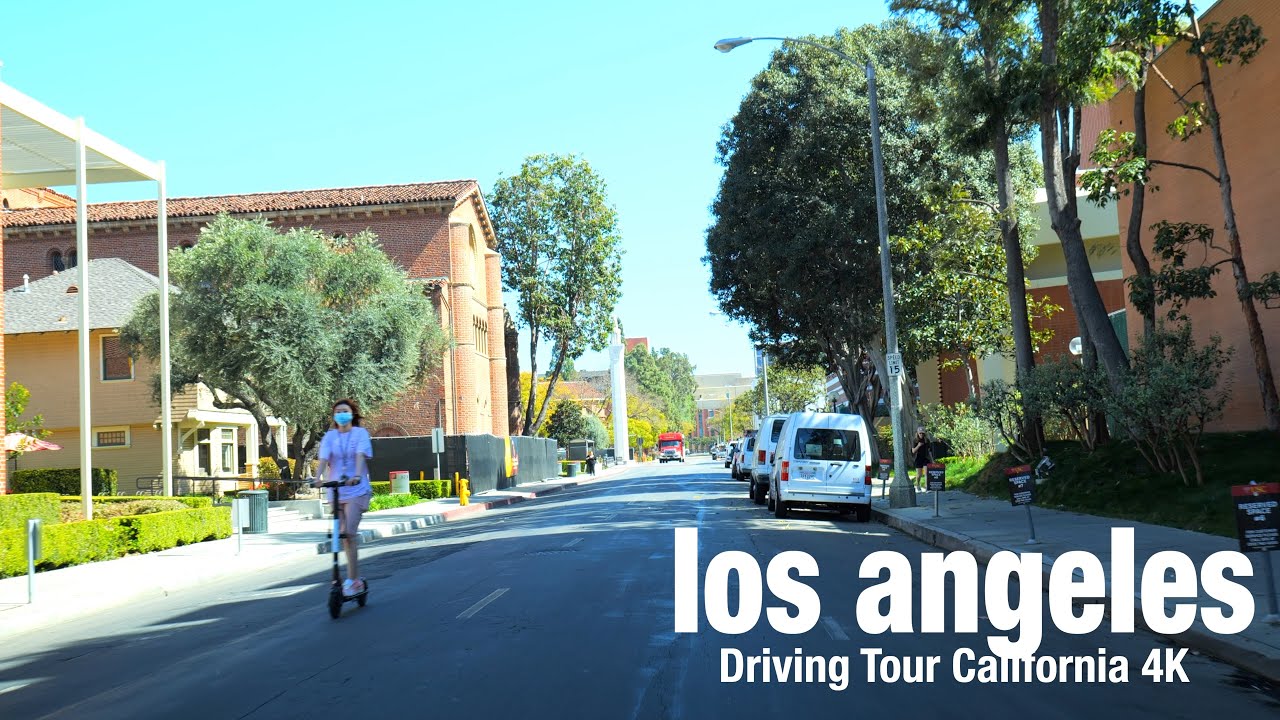 [4K] LOS ANGELES🇺🇸 Driving Tour - Vermont Ave, USC Campus, California