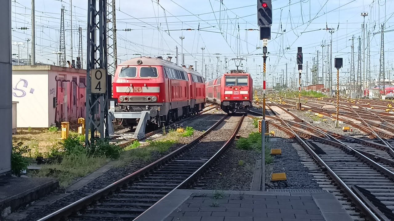 Viel los in Frankfurt(M)Hbf: ICE1 in Massen, Br146, Br114, Br193 und mehr