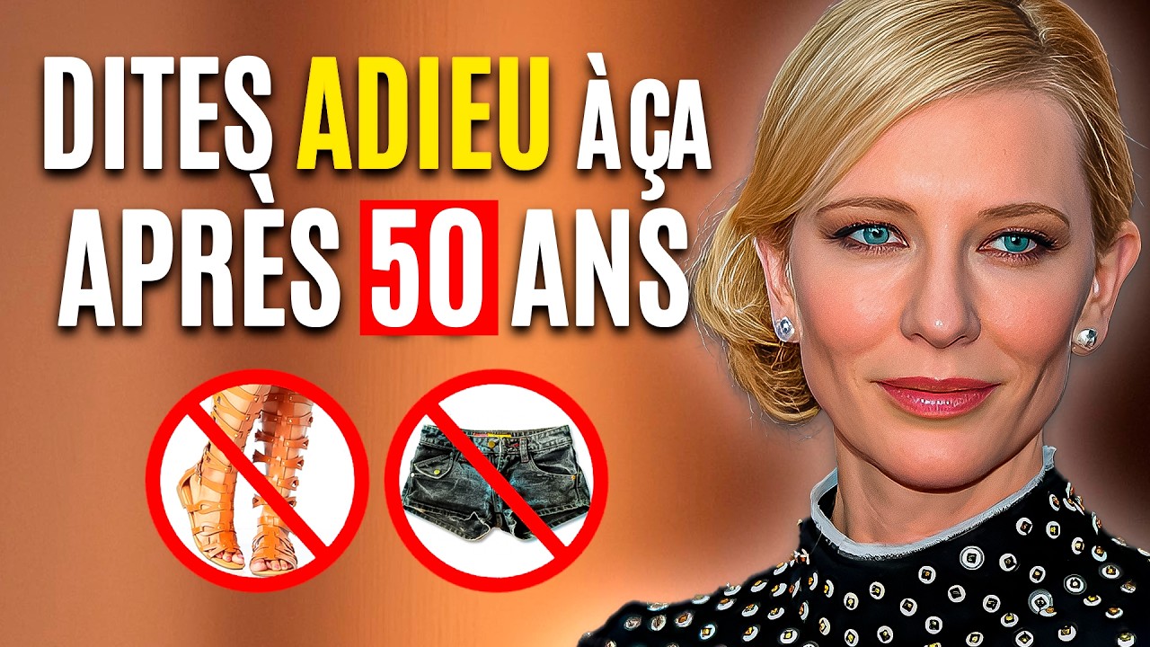 5 CHOSES que vous devez arrêter de porter après 50 ans