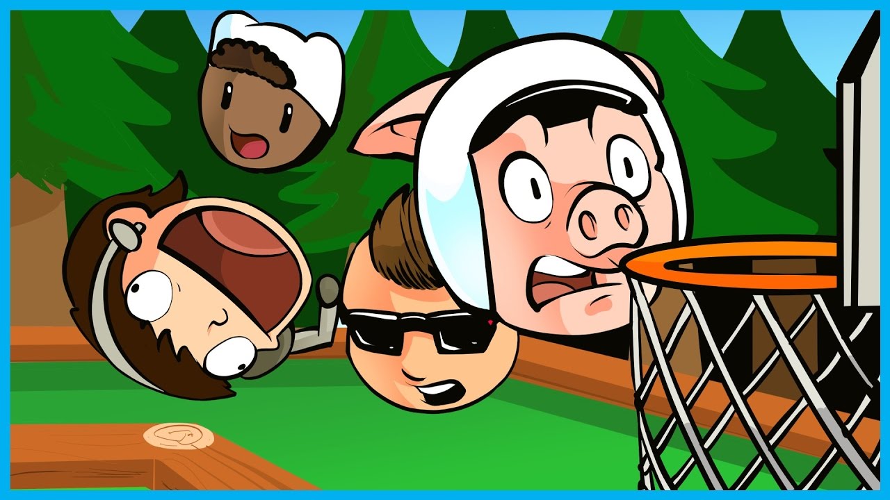 Golf With Friends Funny Moments Basketball Edition! - KOBE!! (Mini Golf Rage)