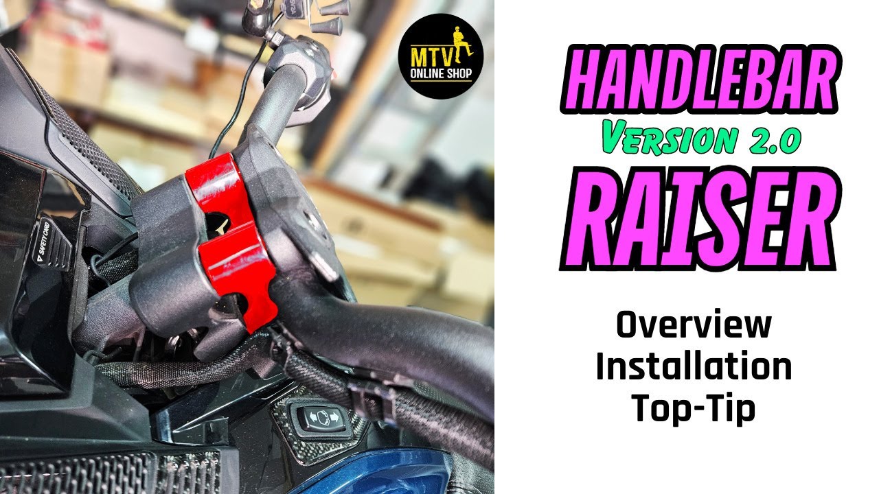 Extra Adjustable Handlebar Riser 2.0 | Can-Am SPYDER F3 & 2020+ RT | Installation, Overview, Top Tip