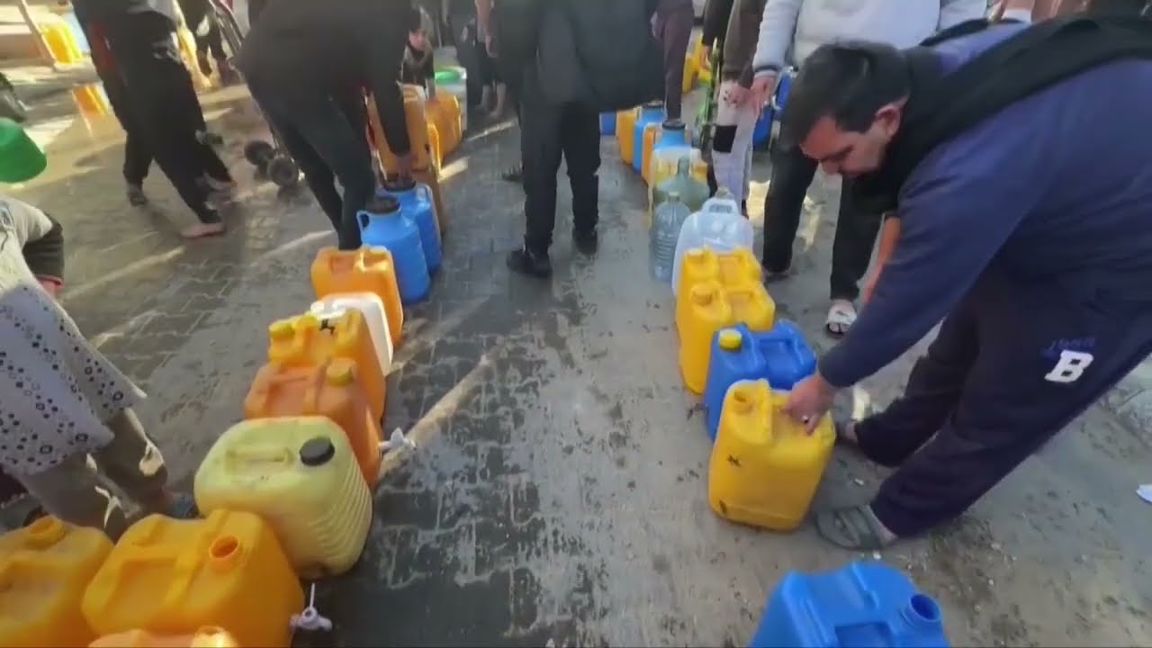 Hundreds of thousands of displaced people in southern Gaza live in a humanitarian crisis