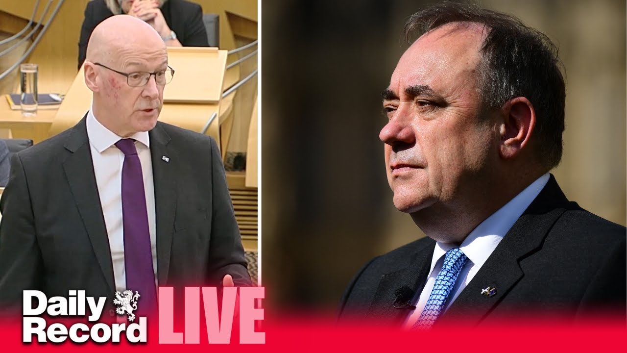 LIVE John Swinney leads motion of condolence for Alex Salmond at Holyrood