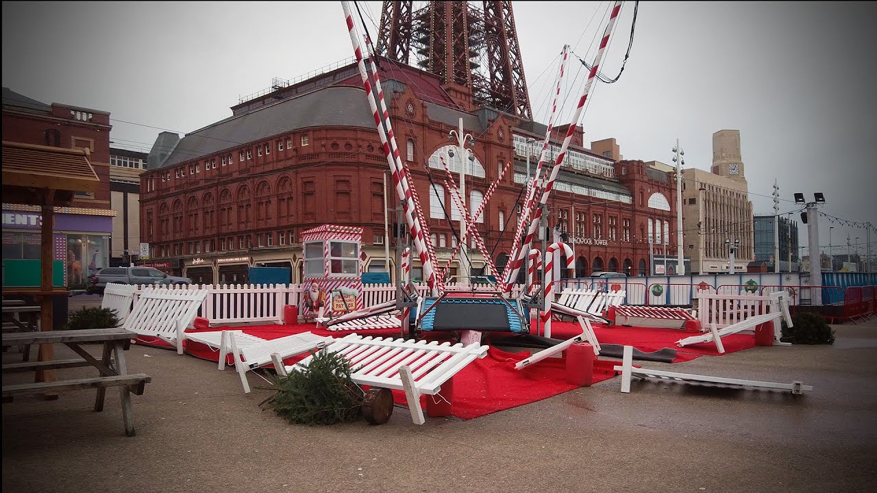 Storm Darragh Blows into Blackpool 💨🌧️💦