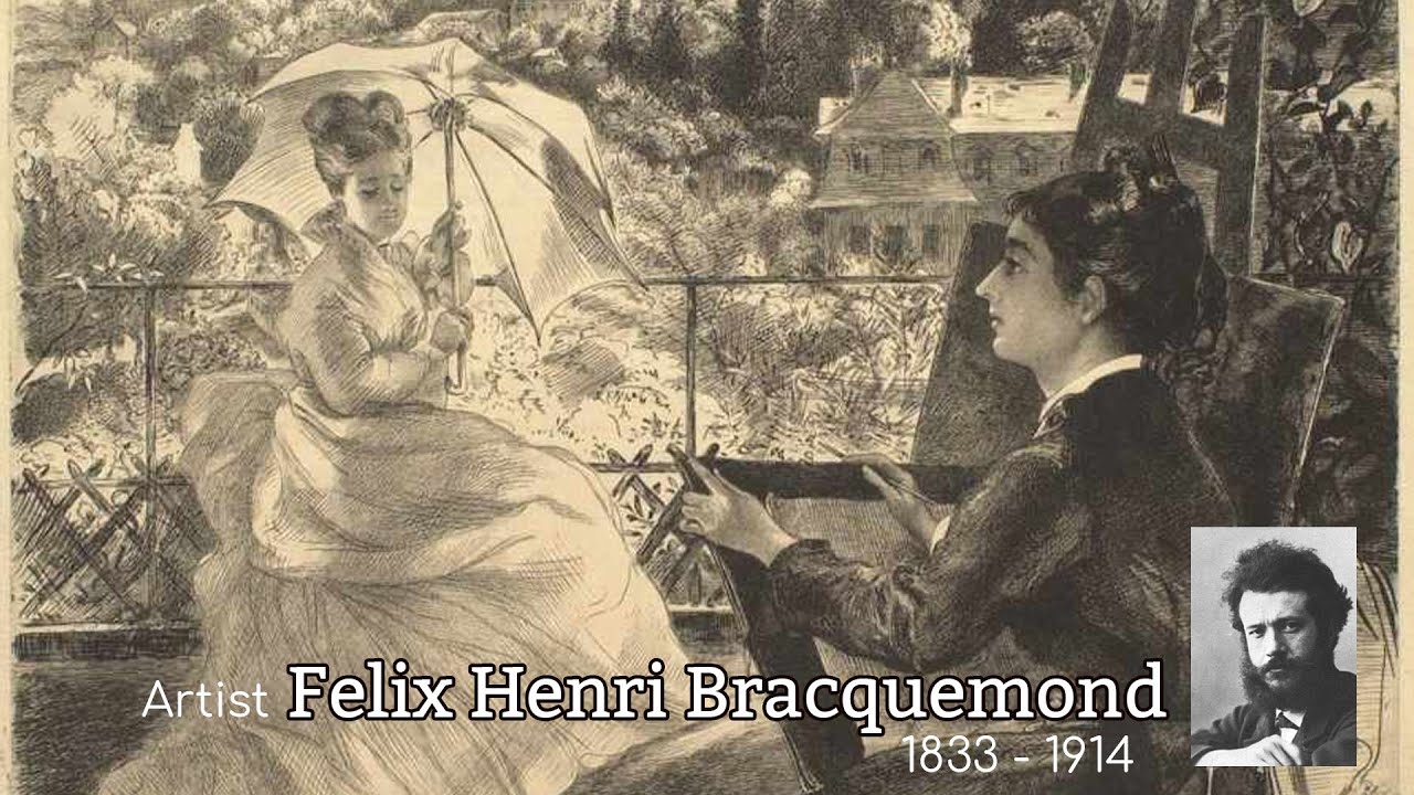 Artist Felix Henri Bracquemond (1833 - 1914)  French Painter, Etcher & Printmaker | WAA