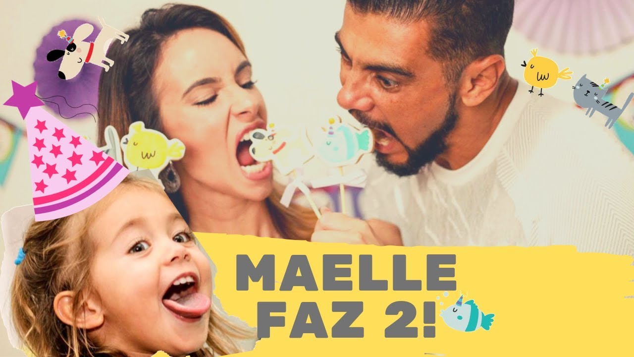 FESTA - 2 aninhos da Maelle com tema fofo! E ela manda mensagem subliminar | NAIUMI GOLDONI
