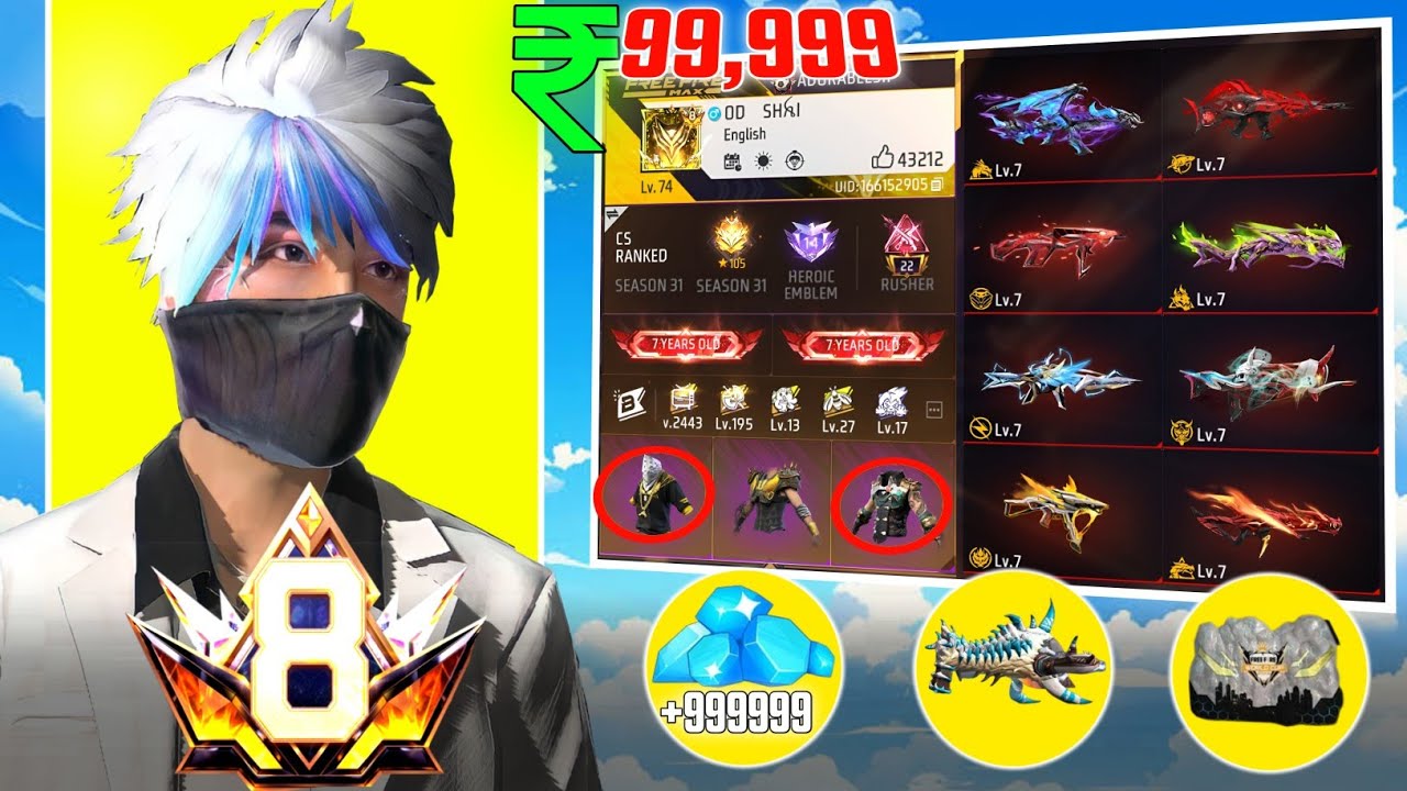 I B@ught 100 Prime Level 8 Free Fire ID – You Won’t Believe What I Got!