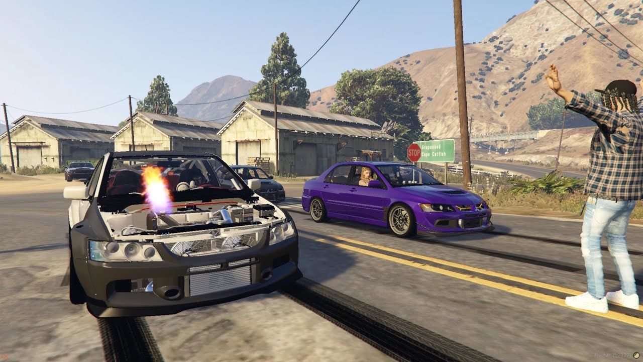 1000HP Evo Street Racing on GTA 5 RP - 5M Speed Labs - #fivem - PC