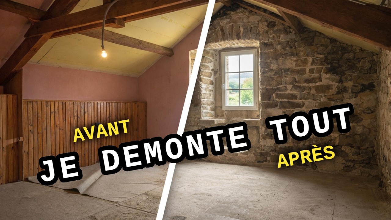 Je démonte tout à l'étage ! Premiers travaux dans la Batistine