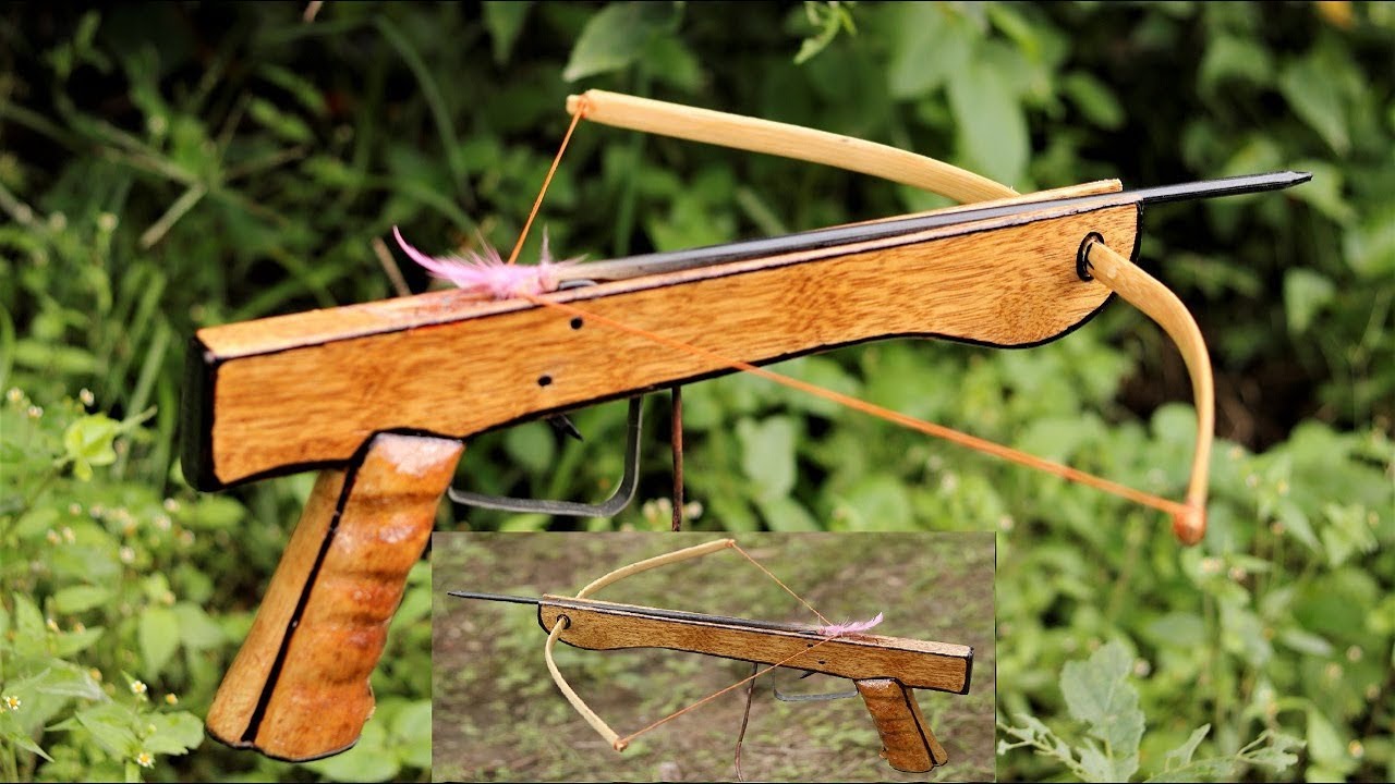 How to Make a  Mini Cross Bow at Home . | DIY |
