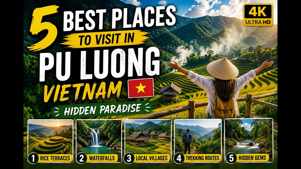Top 5 Best Places To Visit In Pu Luong Vietnam | 2024