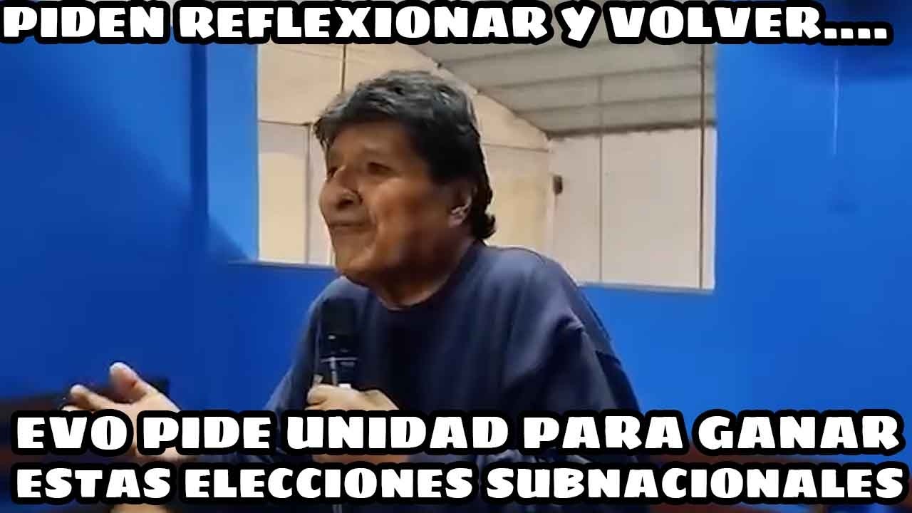 EVO MORALES PARTICIPA DEL ALMUERZO DESDE LA CENTRAL IVIRGARZAMA..