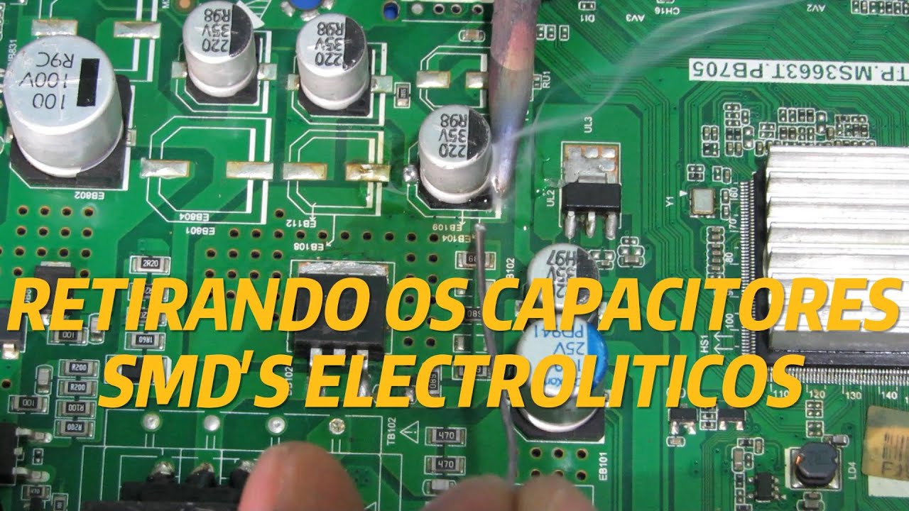 Como Soldar Capacitores Eletrolíticos SMD's