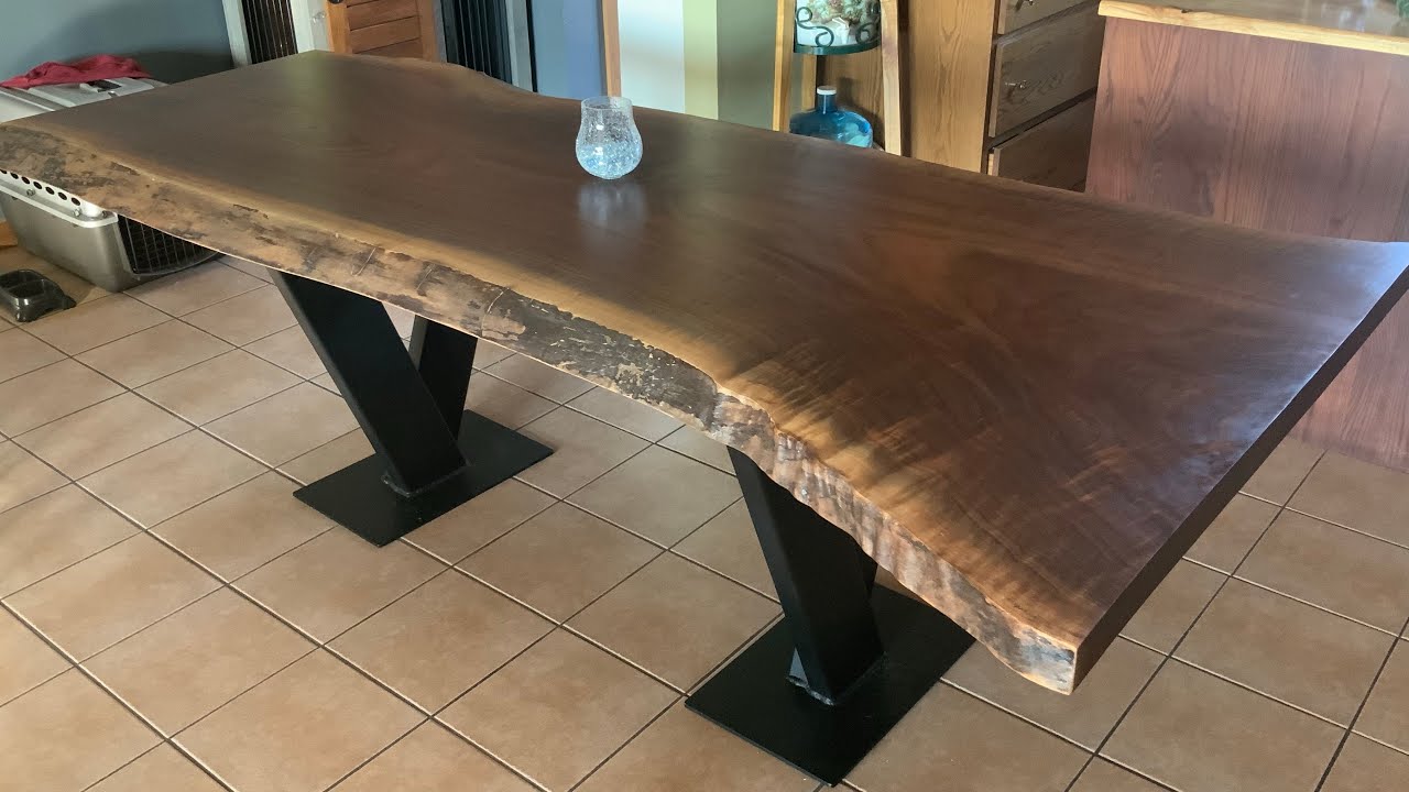 Como hacer una mesa de nogal. - walnut slab