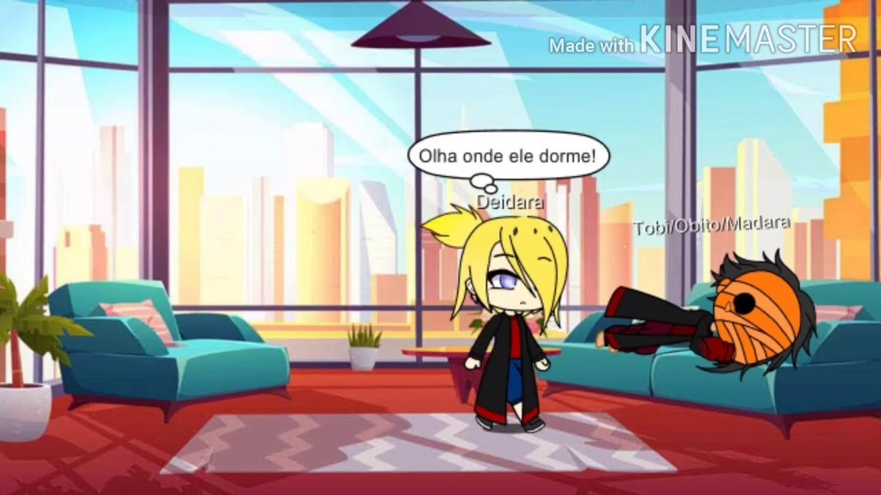 Tentando ver o rosto do Tobi (akatsuki) -Gacha Club