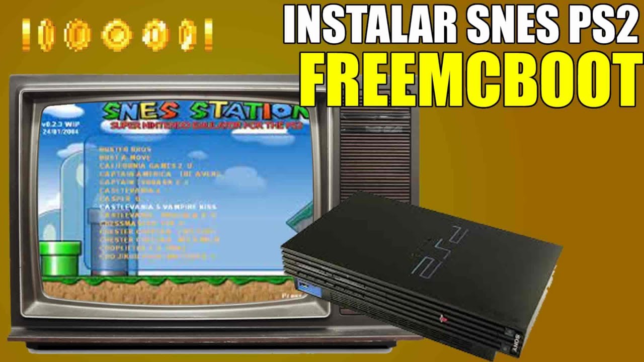 Emulador de nintendo snes en tu consola ps2 con free mc boot