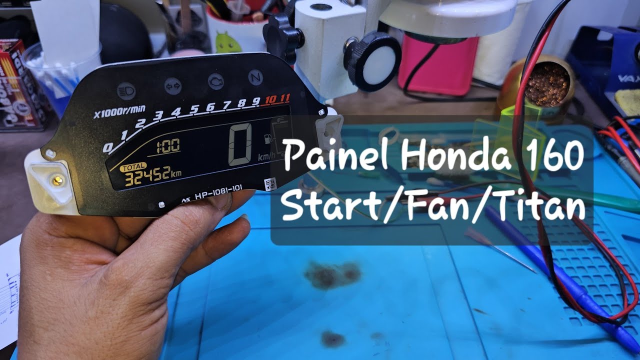 Como ligar o painel da Titan/Fan 160 fora da moto
