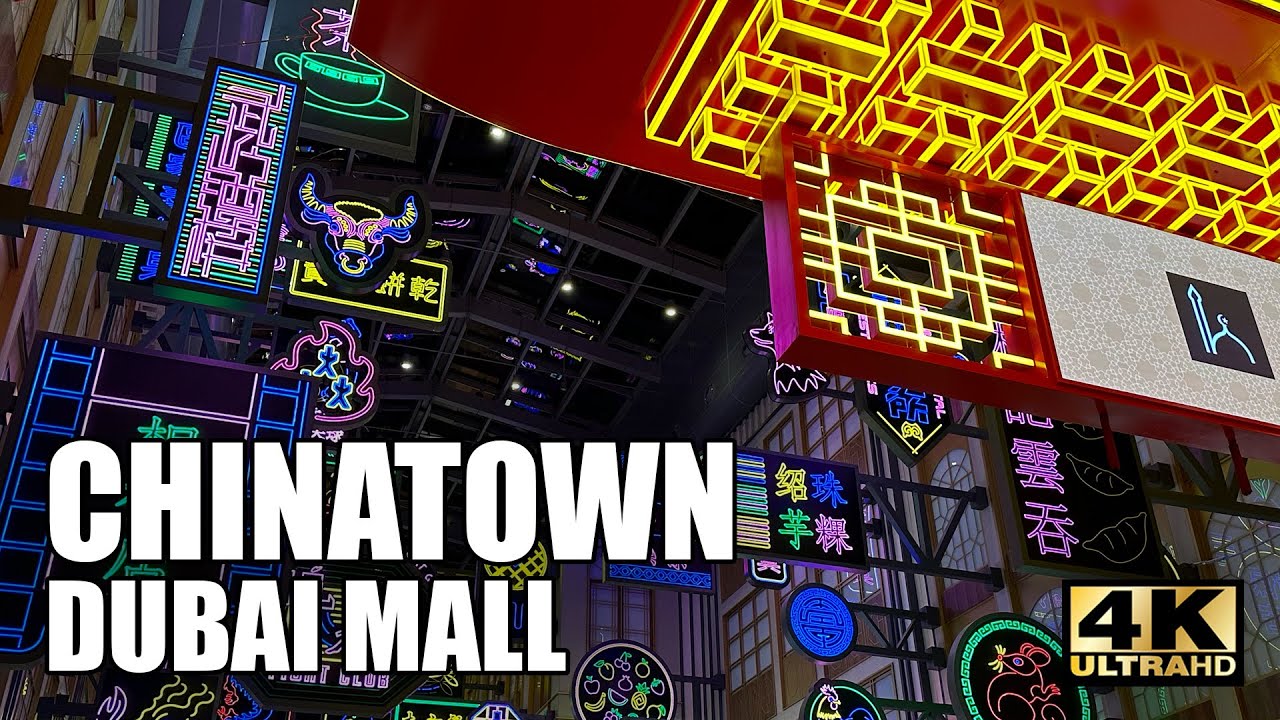 A FASCINATING CHINATOWN INSIDE DUBAI MALL 4K 🇦🇪