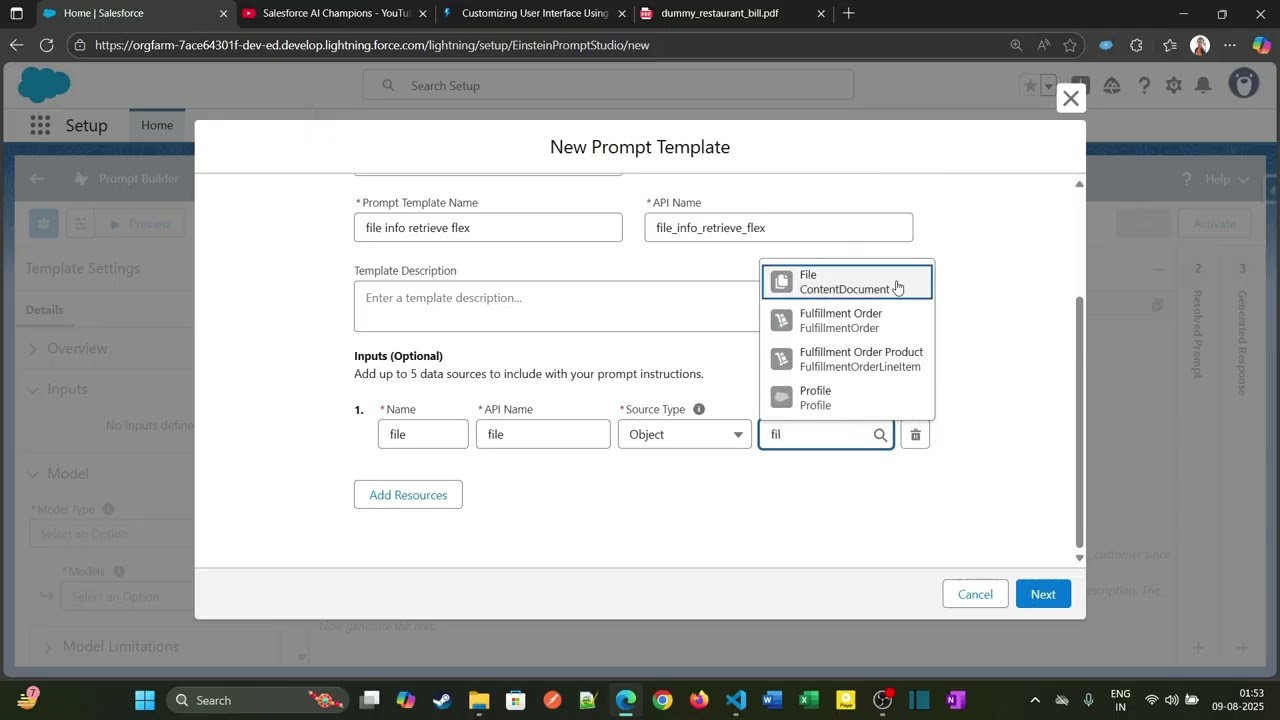 21: ОТ ЗАГРУЗКИ ФАЙЛА К ИНФОРМАЦИИ: ШАБЛОН FLEX PROMPT ПРОБУЖДАЕТ ИНТЕЛЛЕКТ || @SalesforceAIChamp...