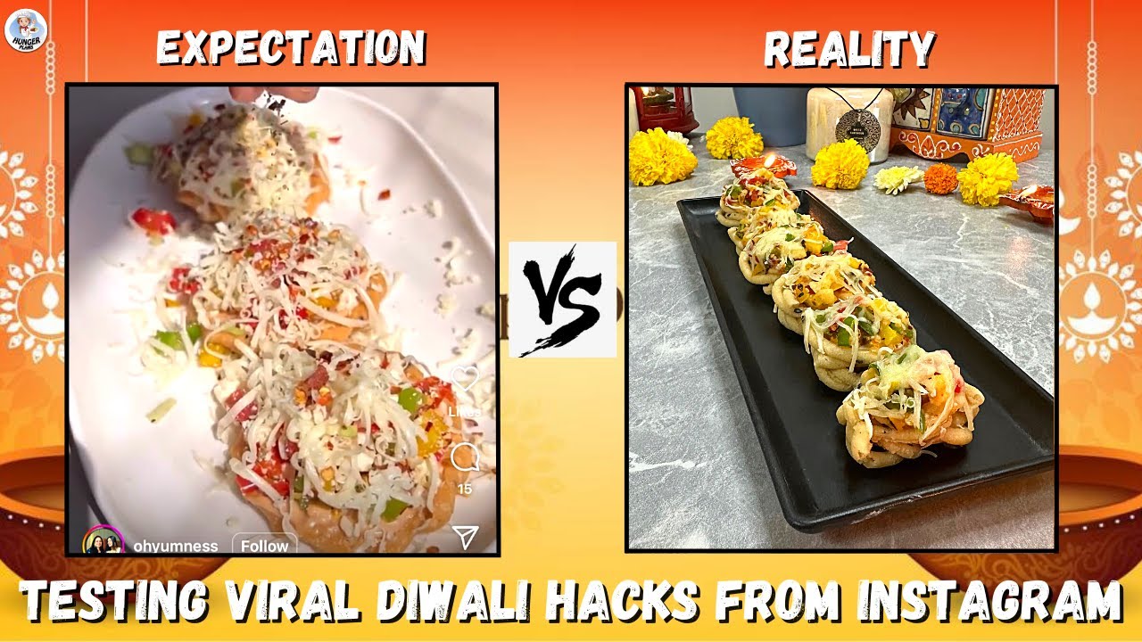 Testing Out Viral Food Hacks From Instagram Reels | Testing Diwali Food Hacks | Hunger Plans