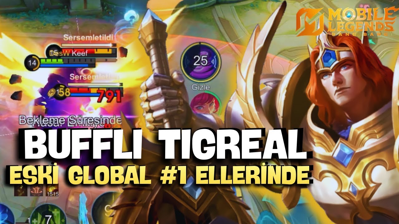 BUFFLI TİGREAL İLE OYUNU DOMİNE EDİYORUM-HEM TAKIMI KORUYUP HEM FİGHT BAŞLATIYORUM - Mobile Legends