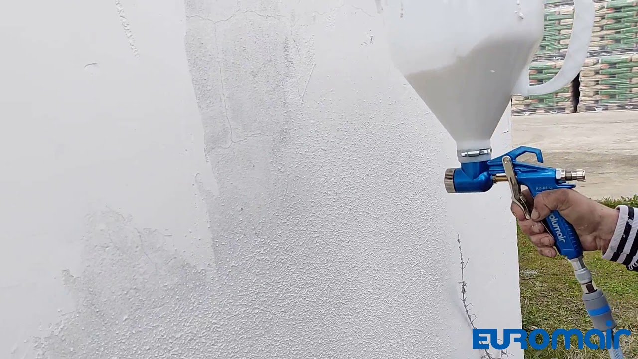 Decorative plasters? Spray it with the Euromair system