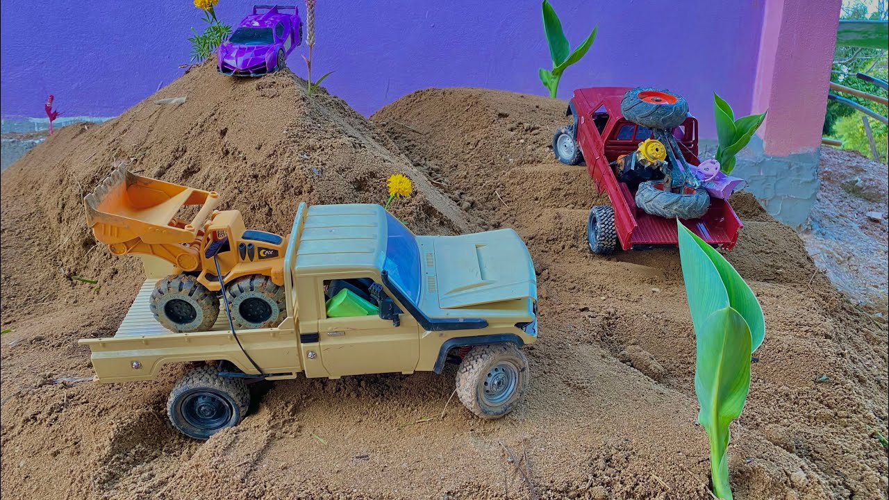 Mini Rc off-road challenge ‼️Toyota Land Cruiser 79The car's obstacle crossing up the mountain