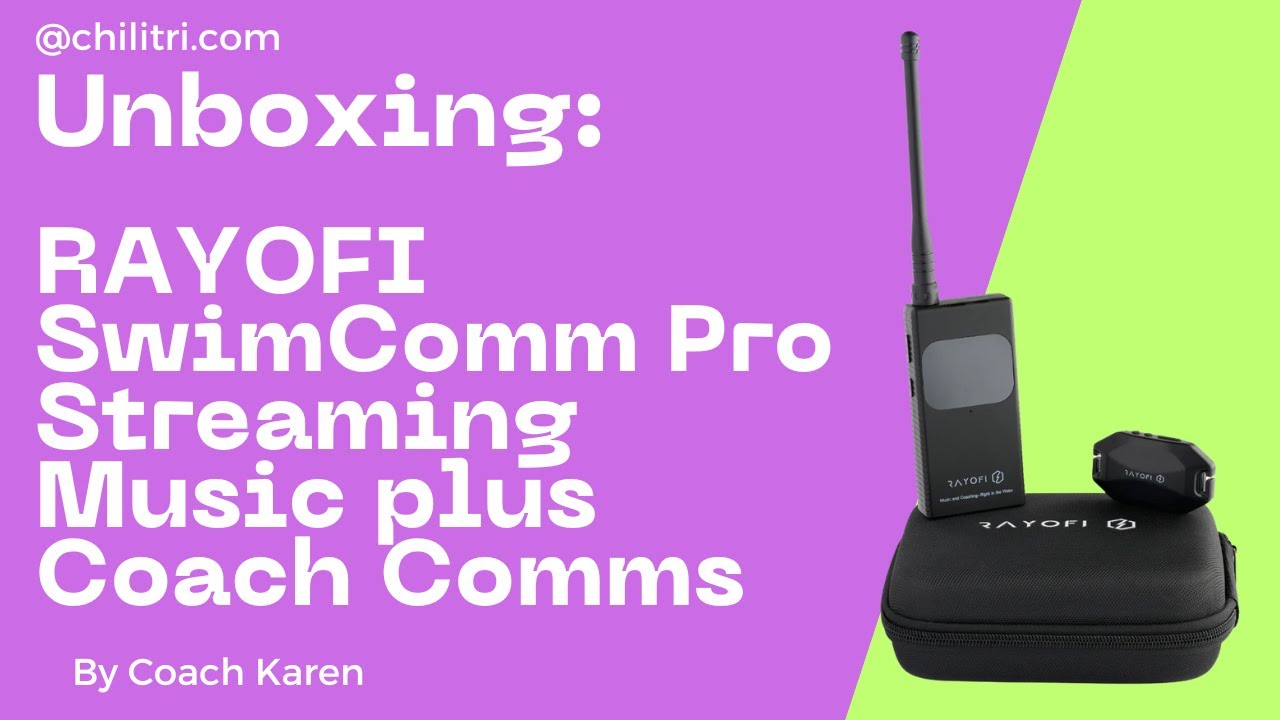 Rayofi Swimcomm Pro headset for swimmers unboxing