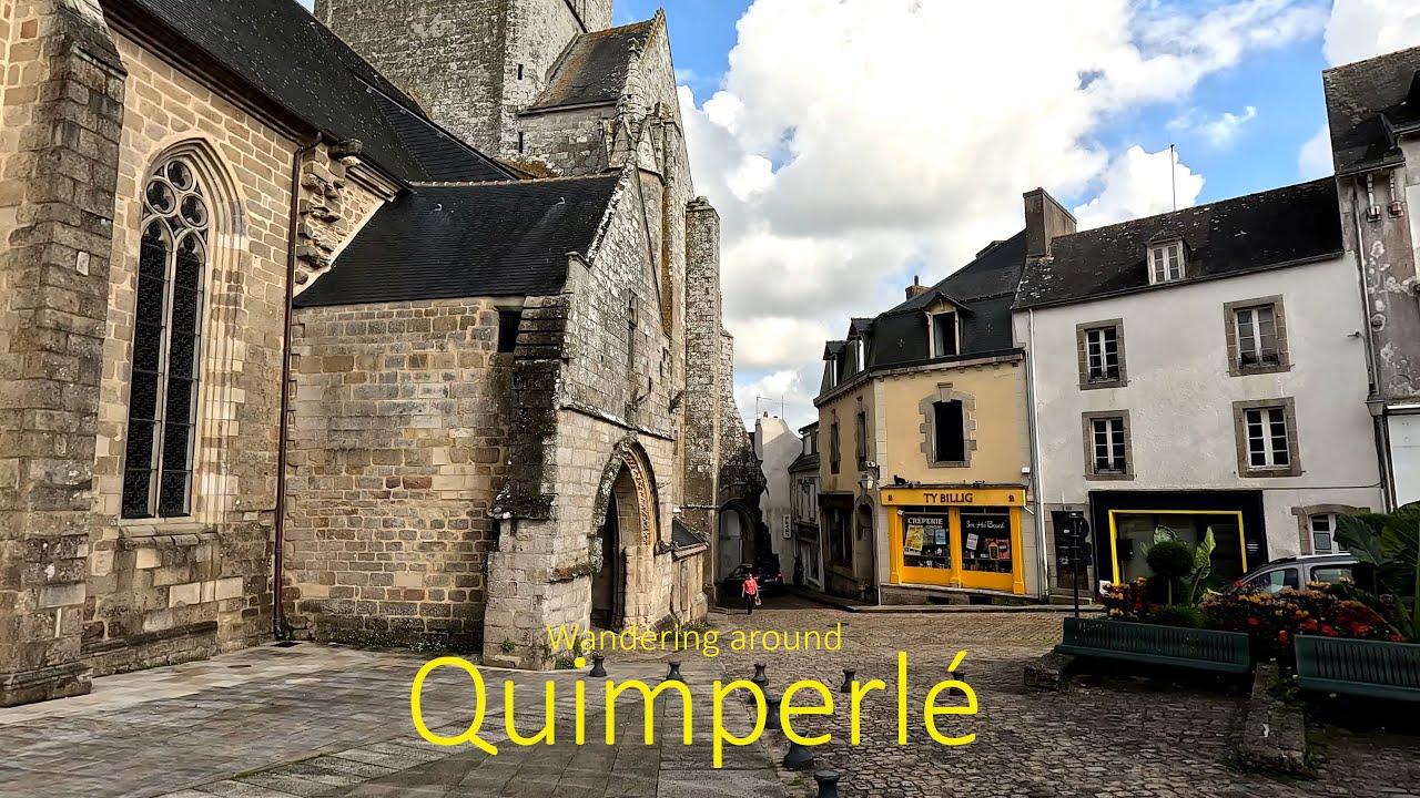 Wandering around Quimperl&eacute;, Finistere department, Brittany France. A tour of this picturesque town