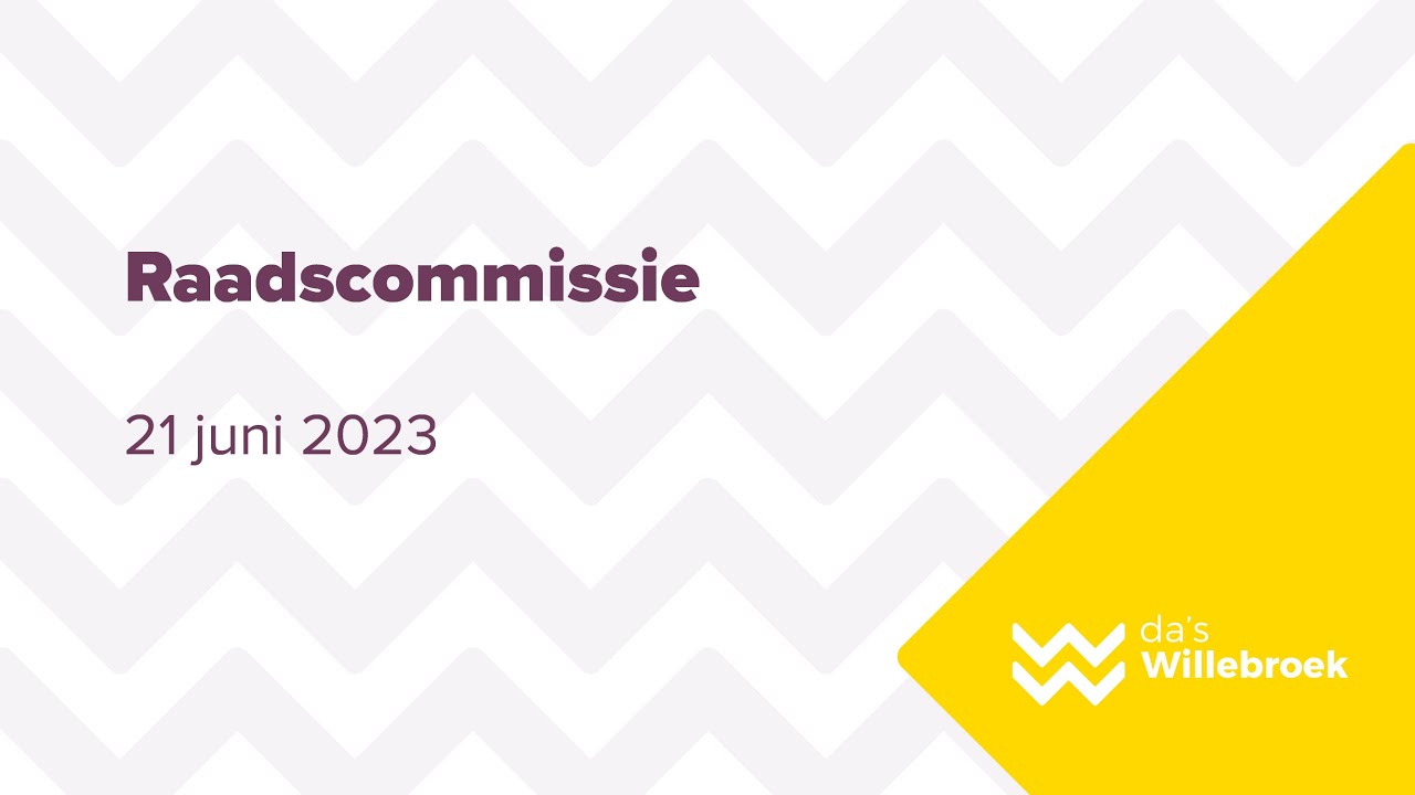 Raadscommissie - woensdag 21 juni 2023