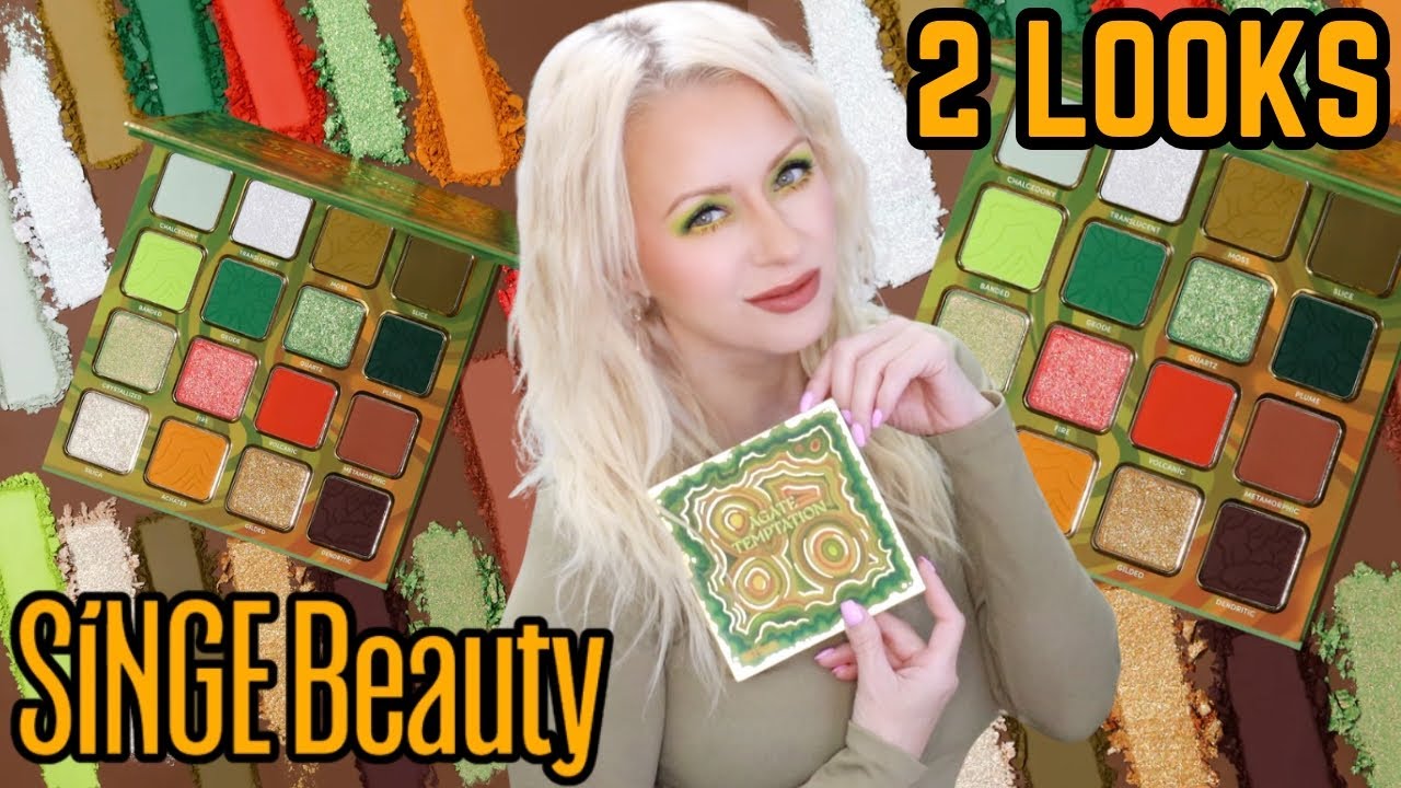 2 Looks NEW Singe Beauty AGATE TEMPTATION PALETTE