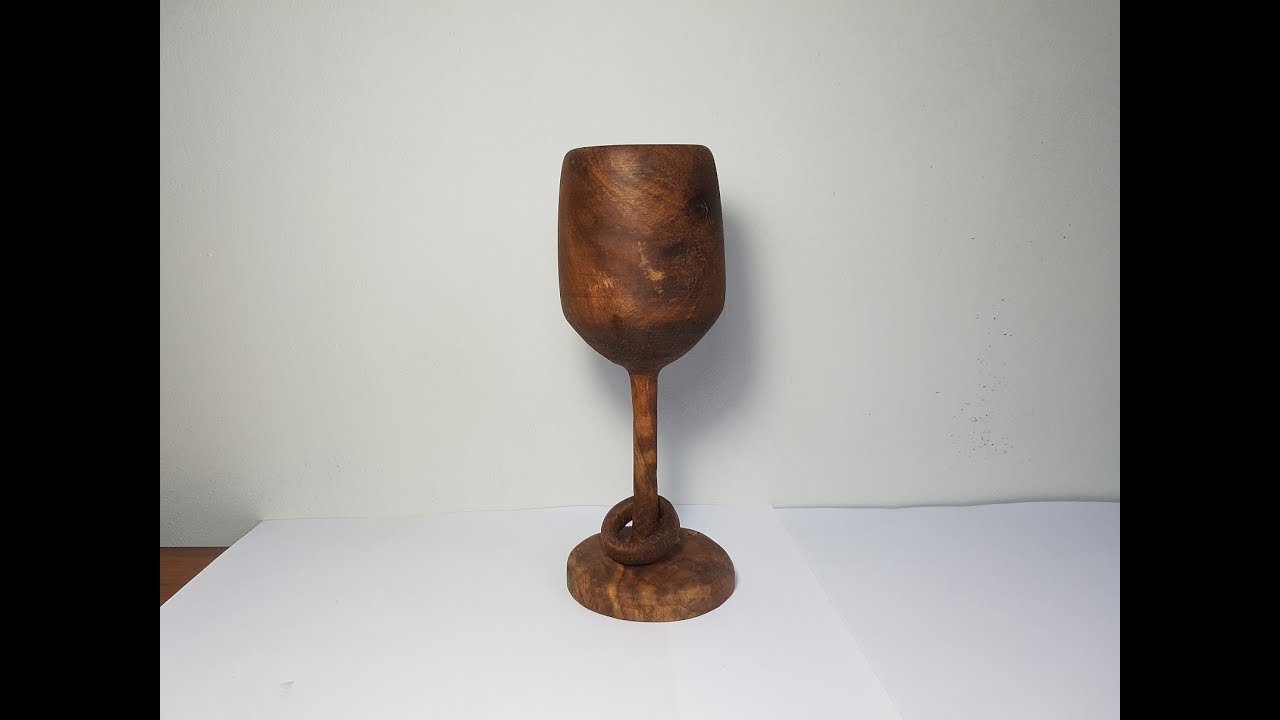 Wooden cup from walnut root with einhell tc-ww 1000 lathe