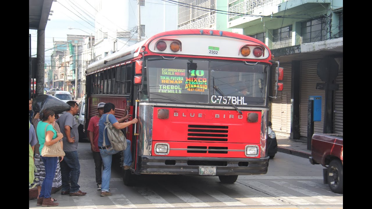 Guatemala’s Red Bus, Transurbano, and Transmetro at Plaza El Amate (with one Antigua Video)