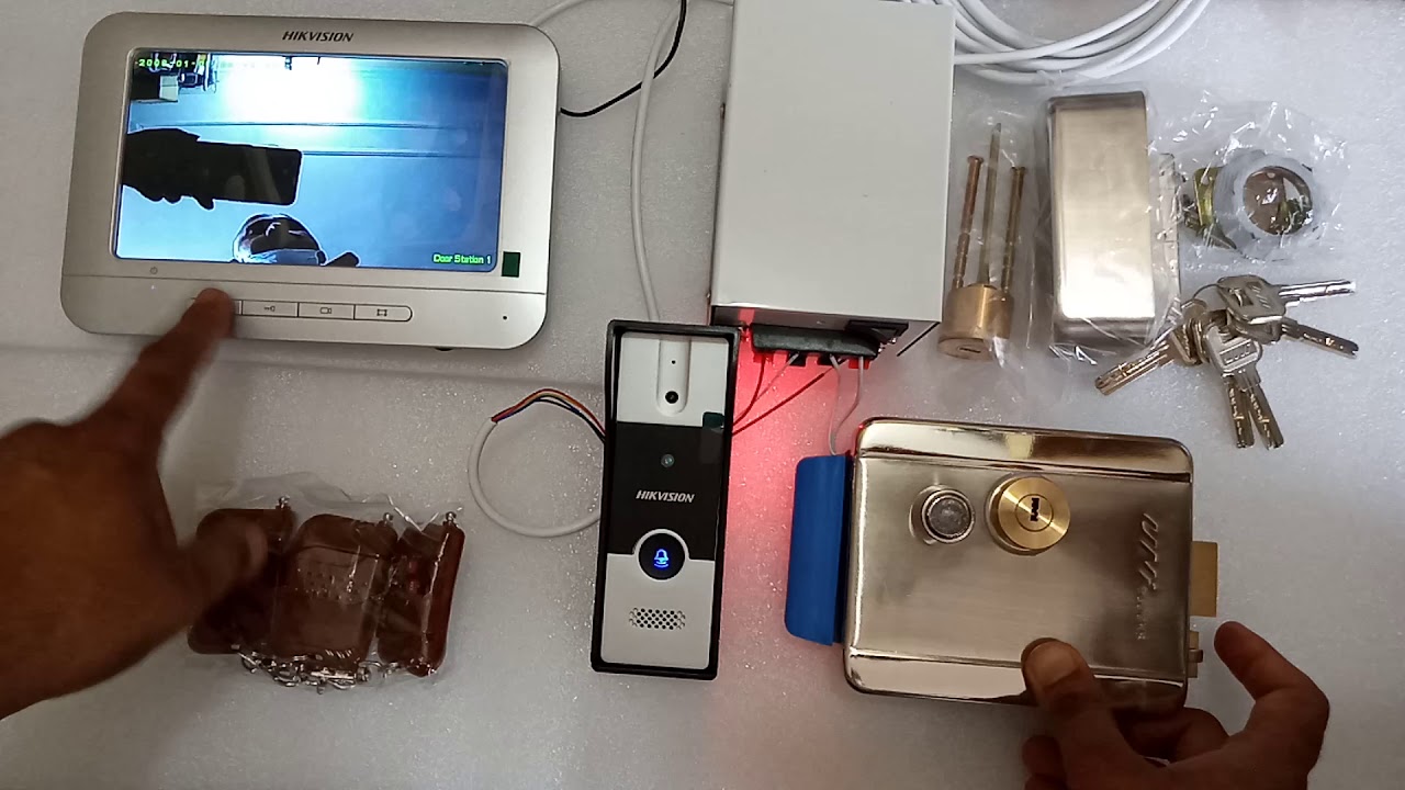 Electronic Lock with Video Door Phone, Power Supply, and 3 Remotes | Navkar Systems Demo