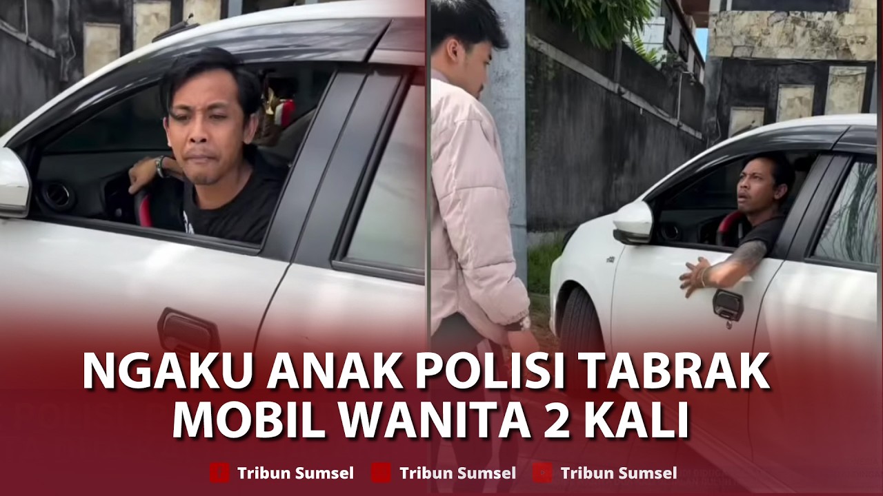 🔴Viral, Ngaku Anak Polisi, Pengemudi Diduga Tabrak Mobil Wanita Dua Kali di Jalan Buluh Indah