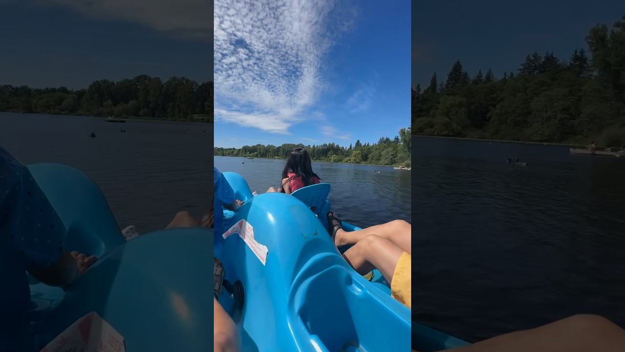 When It's Your First Time on a PEDAL BOAT Ride.