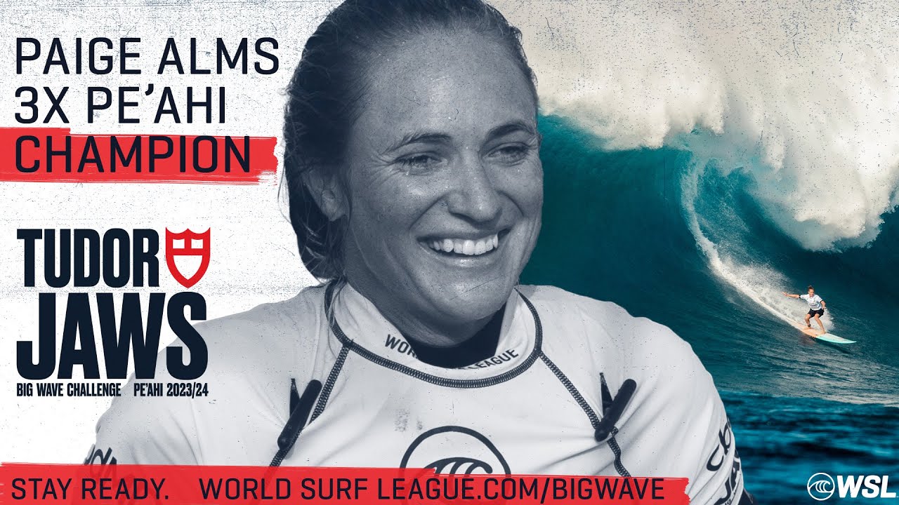 3x Pe'ahi Champ Paige Alms Charges Towards Another Big Wave Win | TUDOR Jaws Big Wave Challenge