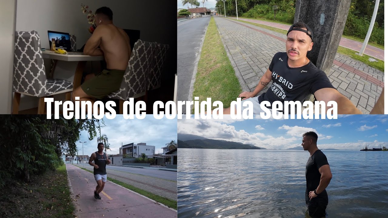 Minha semana de treinos de corrida 