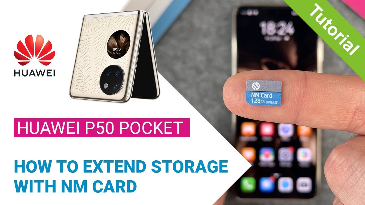 Huawei P50 Pocket - How to extend storage with NM card • 💾 • 📱 • 📈 • Tutorial