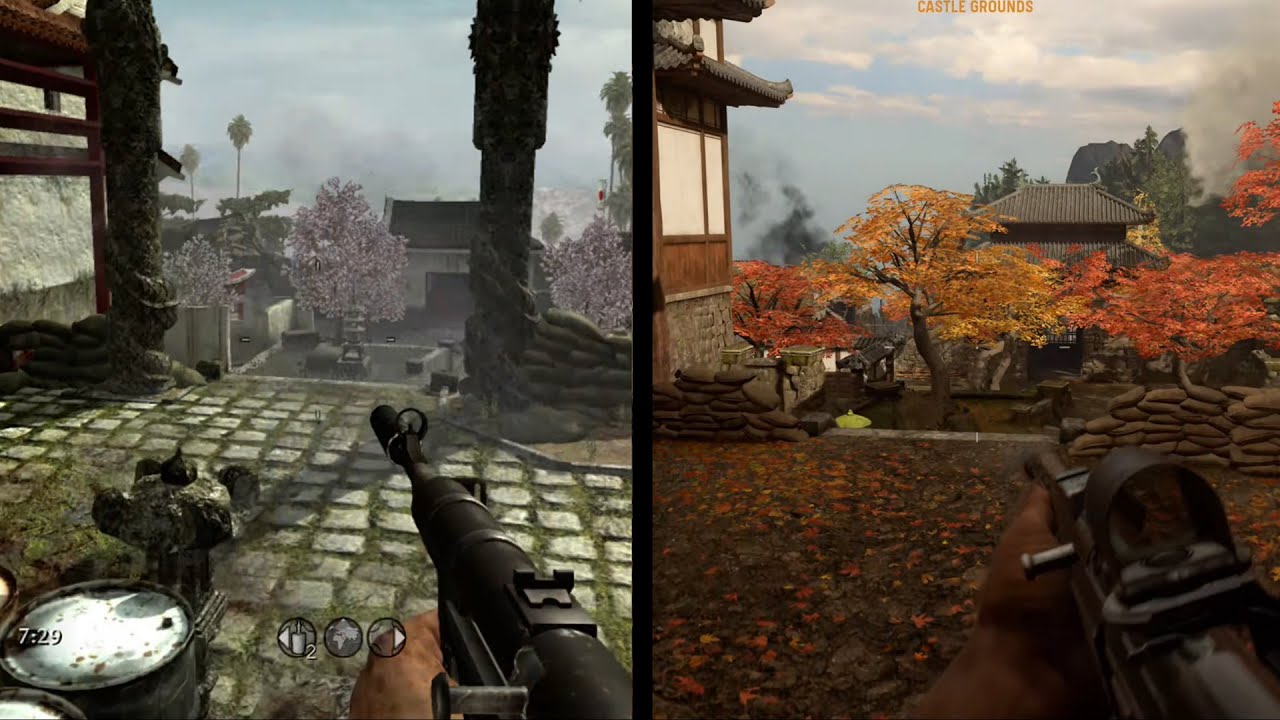 Call of Duty Vanguard Map Remakes vs World at War Originals Comparison [Xbox Series X]